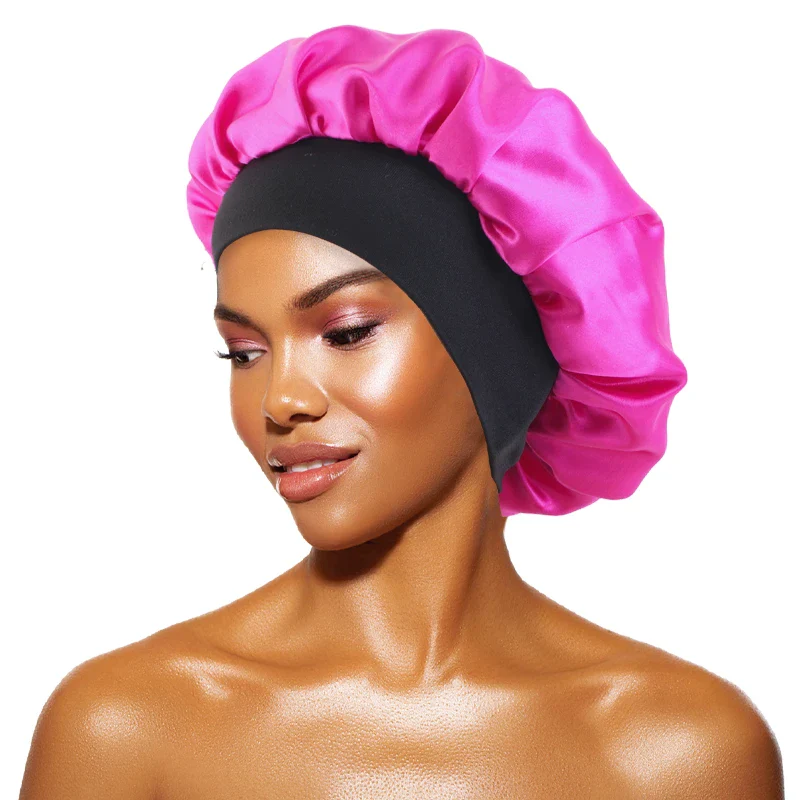 Wide-Brimmed Satin Bonnet - Image 5