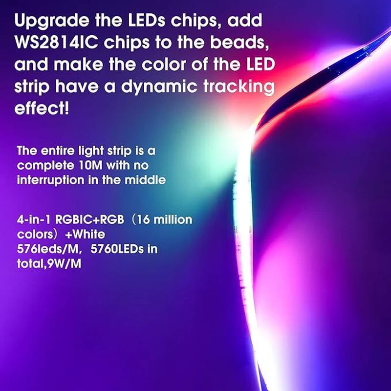 Wifi Smart LED Strip 10M,Colour Changing LED Tape Lights - Image 3