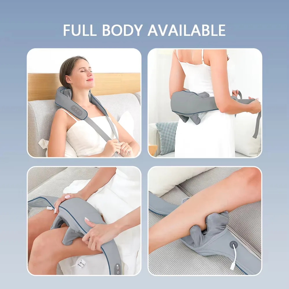 Wireless Neck & Back Massager – Kneading Massage Shawl for Neck, Shoulders & Trapezius Muscle Relief - Image 6