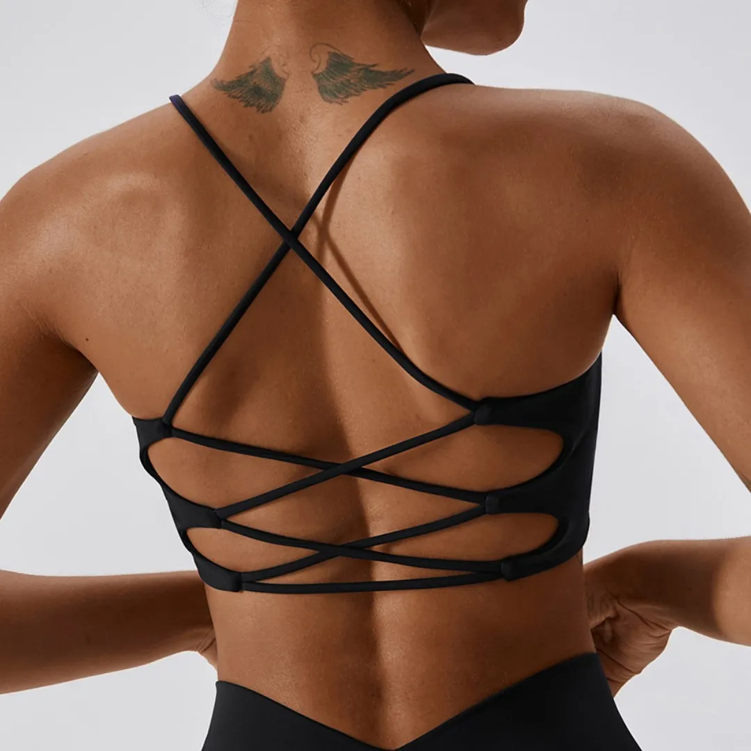 Women’s Fitness Sports Bra – U-Neck - Image 2