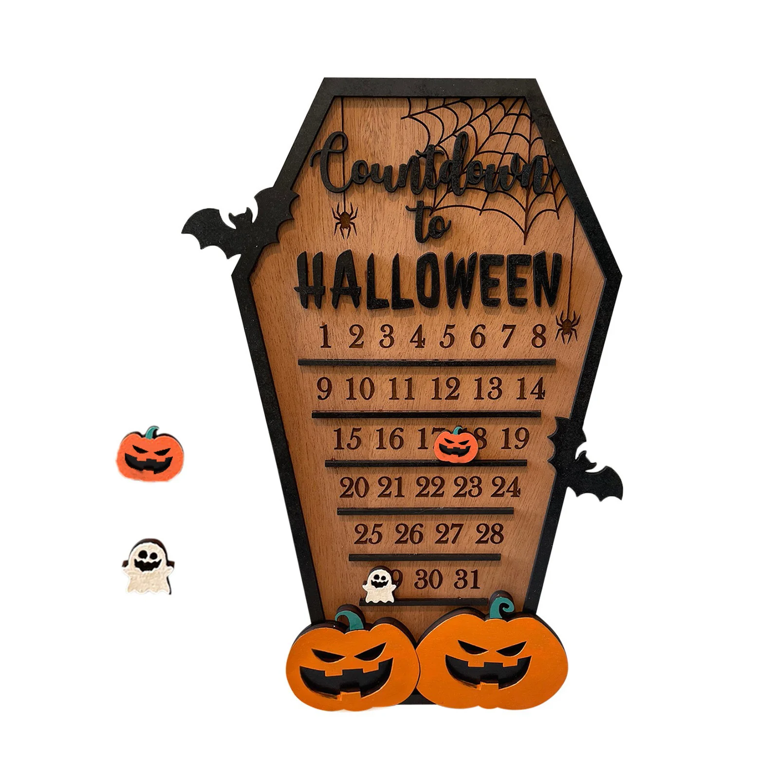 Wooden Calendar Halloween Decoration - Image 5
