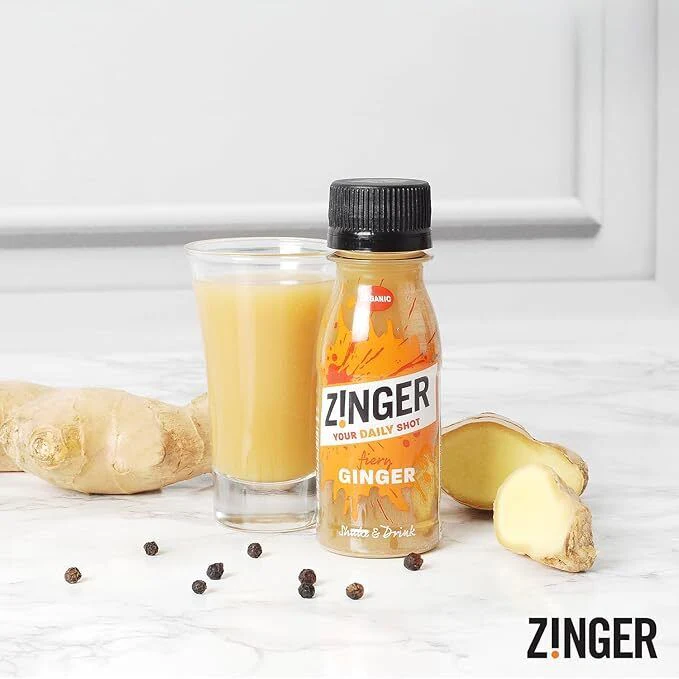 Zinger Ginger Shot (Pack of 15 X 70Ml). Organic Plant Based Shot with 18.4G - Image 5
